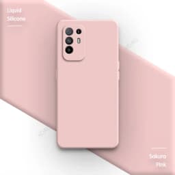 Coque Square Phone Case for OPPO Reno5 Z Reno 5Z 5G 6.43" CPH2211 Original Funda Liquid Silicone Lens Protection Soft Back Cover