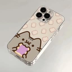 Transparent Cover The Cat Phone Case For-P-Pusheen iPhone 16 15 14 13 12 11 Mini Pro Max X XR XSMax 7 8 Plus SE20