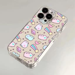 Transparent Cover The Cat Phone Case For-P-Pusheen iPhone 16 15 14 13 12 11 Mini Pro Max X XR XSMax 7 8 Plus SE20