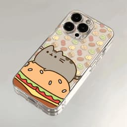 Transparent Cover The Cat Phone Case For-P-Pusheen iPhone 16 15 14 13 12 11 Mini Pro Max X XR XSMax 7 8 Plus SE20
