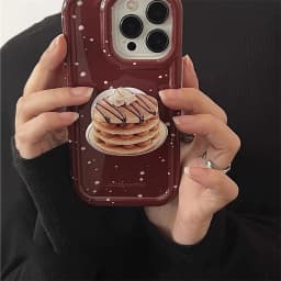 Korea Cute Cookies Griptok Bracket for IPhone 15 14 13 12 Samsung Food Phone Accessories Holder Ring Support Stand Grip Tok Gift