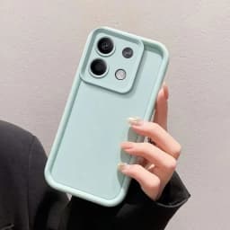 Solid Color Camera Lens Silicone Case for Xiaomi Redmi Note 14 13 12 11 11S 10 10S 9 8 7 5 Pro Plus 4G 5G Funda Back Cover