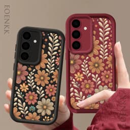 Petal Leaf Diagram Silicone Phone Case For Samsung Galaxy S23 S22 S21 S25 S24 S20 Ultra FE A35 A15 A25 A55 Note 20 Plus 5G Cover