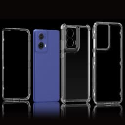 Transparent Acrylic 3-in-1 Mobile Phone Case for Moto G85 5G/Moto S50 Neo G35 G34 5G Drop-Proof Shock-Proof Effective Protection