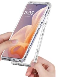 Transparent Acrylic 3-in-1 Mobile Phone Case for Moto G85 5G/Moto S50 Neo G35 G34 5G Drop-Proof Shock-Proof Effective Protection