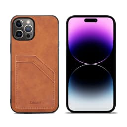 Denior For IPhone15 14 13 12 11 Mini Pro Max Shockproof Card Slot Phone Case For IPhone 7 8 Plus X Xs Xr Xs Max