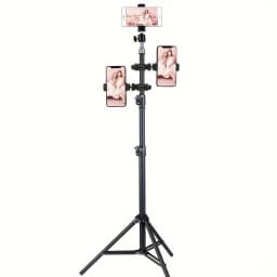 Phone Live Streaming Bracket 360 ° Rotating Bracket Bicycle Holder Clamp Photography Tripod Selfie Stick Added Stand Accessories