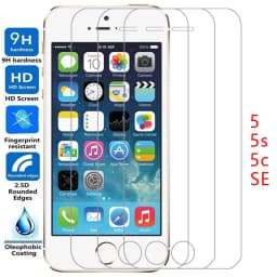 case for apple iphone se 5s 5c 5 s c tempered glass on iphonese iphone5s iphone5c s5 c5 back cover 360 i phone ipone iphon ihone