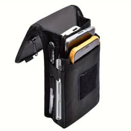 6.5 Inch Multi-Functional Mobile Phone Bag Oxford Fabric Pocket Cell Phone Belt Pouch Case Men's Outdoor Bag for Iphone 16 15