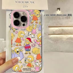 Cartoon cute simpsons Phone Case For iPhone 16e 15 14 13 12 11 Mini Pro Max X XR XSMax 7 8 Plus Transparent Soft TPU Back Cover