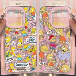 Cartoon cute simpsons Phone Case For iPhone 16e 15 14 13 12 11 Mini Pro Max X XR XSMax 7 8 Plus Transparent Soft TPU Back Cover