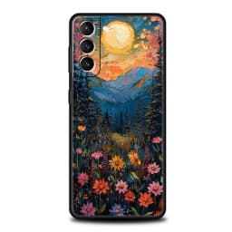 Oil Painting Of Flowers Phone Case For Samsung Galaxy S25 S24 S23 S22 S20 Ultra S21 FE 5G S10 Plus S10E Soft TPU Cover