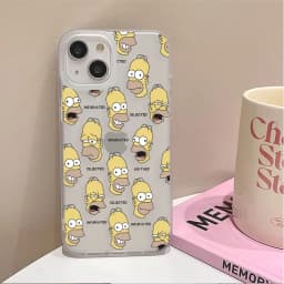 Cute full screen S-Simpsons Phone Case For iPhone 17 16E 16 15 14 Plus 13 12 11 8Plus Pro XS Max Matte Transparent Frosted Cover