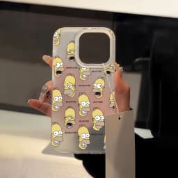 Cute full screen S-Simpsons Phone Case For iPhone 17 16E 16 15 14 Plus 13 12 11 8Plus Pro XS Max Matte Transparent Frosted Cover