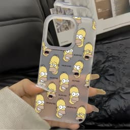 Cute full screen S-Simpsons Phone Case For iPhone 17 16E 16 15 14 Plus 13 12 11 8Plus Pro XS Max Matte Transparent Frosted Cover