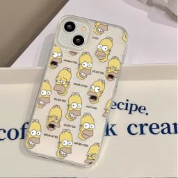 Cute full screen S-Simpsons Phone Case For iPhone 17 16E 16 15 14 Plus 13 12 11 8Plus Pro XS Max Matte Transparent Frosted Cover
