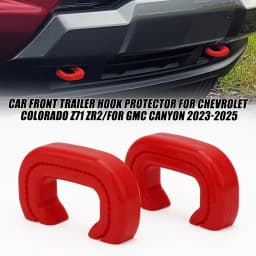 2PCS Trailer Hook Protective Cover For Colorado Z71 ZR2/for GMC Canyon 2023-2025 Front Waterproof Tow Hook Decoration Shell