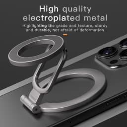 For MagSafe Double Sided Magnetic Phone Ring Holder Portable Folding Cellphone Stand Accessory Grip Bracket Support for IPhone16