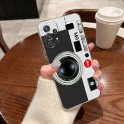 Retro Music Tapes Camera Circuit Board For Samsung A56 A55 A36 A54 A52 A53 5G A15 A14 A16 A25 A34 A35 A26 A06 A32 A72 Phone Case