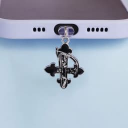 Mobile Phone Dust Plug Pendant Accessories Decoration Heart-shaped Double Snake Love Skull Cross For Iphone Type-c Port