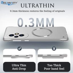 Ultrathin Slim Frameless Case For Magic 8 Lite 7Lite 6 Pro For Honor 400 Pro Magnetic Wireless Charging Hard Shell Cover
