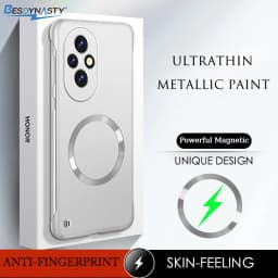 Ultrathin Slim Frameless Case For Magic 8 Lite 7Lite 6 Pro For Honor 400 Pro Magnetic Wireless Charging Hard Shell Cover