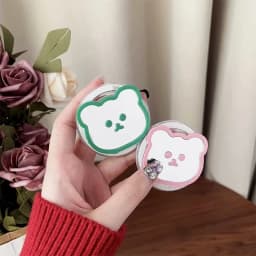 Korean Mirror Bear Magnetic Holder Phone Grip Tok Detachable Bracket for Magsafe Cute Animals Universal Smart Tok For iPhone 13