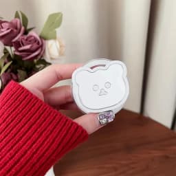 Korean Mirror Bear Magnetic Holder Phone Grip Tok Detachable Bracket for Magsafe Cute Animals Universal Smart Tok For iPhone 13