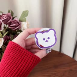 Korean Mirror Bear Magnetic Holder Phone Grip Tok Detachable Bracket for Magsafe Cute Animals Universal Smart Tok For iPhone 13