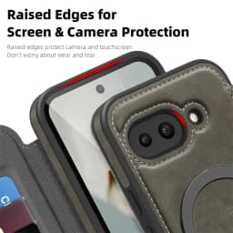 Luxury Flip Magnetic Slot Card Holder Leather Magnet Phone Case For Google Pixel 11 10 8 9 Pro XL 9A Solid Color Business Cover