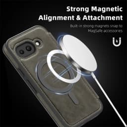 Luxury Flip Magnetic Slot Card Holder Leather Magnet Phone Case For Google Pixel 11 10 8 9 Pro XL 9A Solid Color Business Cover