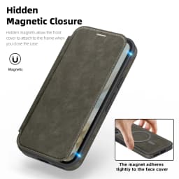 Luxury Flip Magnetic Slot Card Holder Leather Magnet Phone Case For Google Pixel 11 10 8 9 Pro XL 9A Solid Color Business Cover