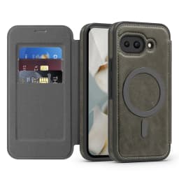 Luxury Flip Magnetic Slot Card Holder Leather Magnet Phone Case For Google Pixel 11 10 8 9 Pro XL 9A Solid Color Business Cover