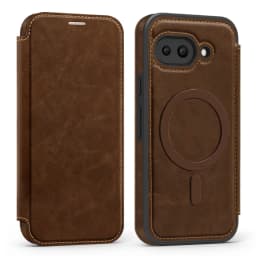 Luxury Flip Magnetic Slot Card Holder Leather Magnet Phone Case For Google Pixel 11 10 8 9 Pro XL 9A Solid Color Business Cover