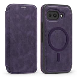 Luxury Flip Magnetic Slot Card Holder Leather Magnet Phone Case For Google Pixel 11 10 8 9 Pro XL 9A Solid Color Business Cover