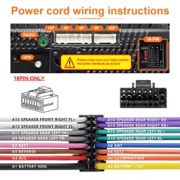 Car 16pin Audio Wiring Harness Canbus Decoder Box RP5-MT-101 for Mitsubishi Outlander Pajero Stereo Installation Wire Adapter