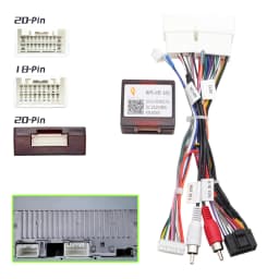 Car 16pin Audio Wiring Harness Canbus Decoder Box RP5-MT-101 for Mitsubishi Outlander Pajero Stereo Installation Wire Adapter