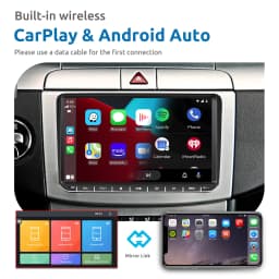 ESSGOO 2 Din Android Car Radio 9 Inch Carplay RDS AM FM Bluetooth WiFi Multimedia Autoradio For VW Volkswagen Passat B6 B7 Skoda