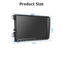 ESSGOO 2 Din Android Car Radio 9 Inch Carplay RDS AM FM Bluetooth WiFi Multimedia Autoradio For VW Volkswagen Passat B6 B7 Skoda