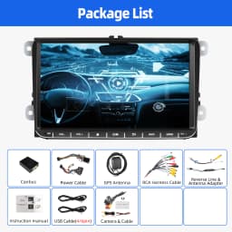 ESSGOO 2 Din Android Car Radio 9 Inch Carplay RDS AM FM Bluetooth WiFi Multimedia Autoradio For VW Volkswagen Passat B6 B7 Skoda