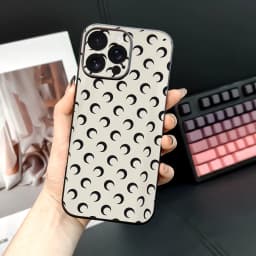 Crescent M-Marines Serre Design Phone Case For iPhone 16 15 14 13 12 11 PRO MAX PLUS Mini TPU Soft to Skin-friendly case