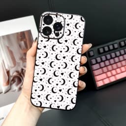 Crescent M-Marines Serre Design Phone Case For iPhone 16 15 14 13 12 11 PRO MAX PLUS Mini TPU Soft to Skin-friendly case