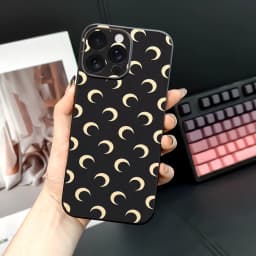 Crescent M-Marines Serre Design Phone Case For iPhone 16 15 14 13 12 11 PRO MAX PLUS Mini TPU Soft to Skin-friendly case