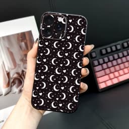 Crescent M-Marines Serre Design Phone Case For iPhone 16 15 14 13 12 11 PRO MAX PLUS Mini TPU Soft to Skin-friendly case