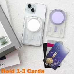 Grippopso Upgrade Cellphone Magnetic Card Holder Tok For Samsung For IPhone 14 12 13 15 16 Pro Max 15Plus Bank ID Card