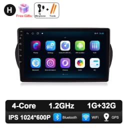 Android 16 For Fiat Fiorino Qubo Citroen Nemo Peugeot Bipper 2008 - 2017 Carplay Auto QLED Screen 4G Car Radio Multimedia Player