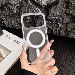 Transparent Original Magnetic Phone Case for Apple IPhone 18 17 16 15 14 Plus 13 12 Mini 11 Pro XS Max for Magsafe Clear Cover
