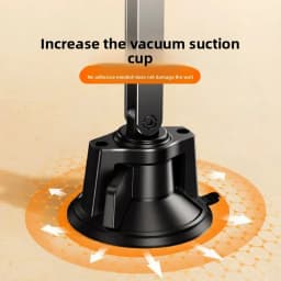 Universal Angle Adjustment Vacuum Suction Metal Cantilever Magnetic Stand for All Phones/Tablets Desktop & Wall-Mounted Use