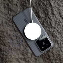 Luxury Corrugated Pattern Magnetic Wireless Matte Case For Magsafe For Xiaomi 13 Pro 14 15 Ultra Redmi K60 K70 Clear Cover