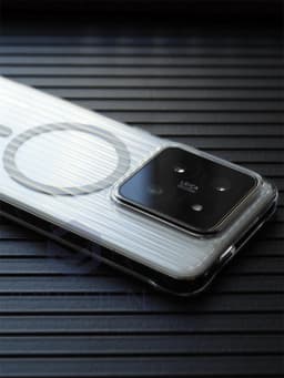 Luxury Corrugated Pattern Magnetic Wireless Matte Case For Magsafe For Xiaomi 13 Pro 14 15 Ultra Redmi K60 K70 Clear Cover